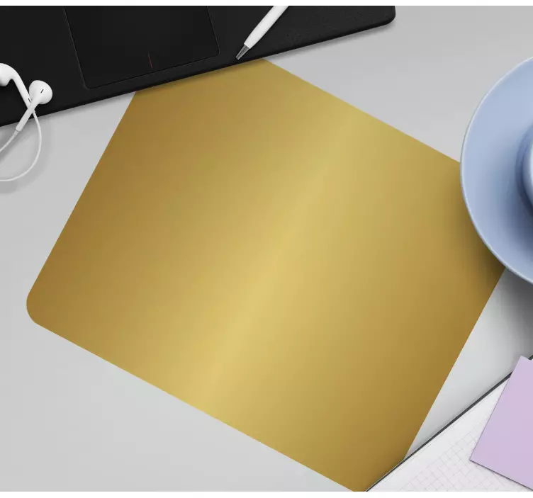 Tapis de souris en sticker à texture dorée - TenStickers