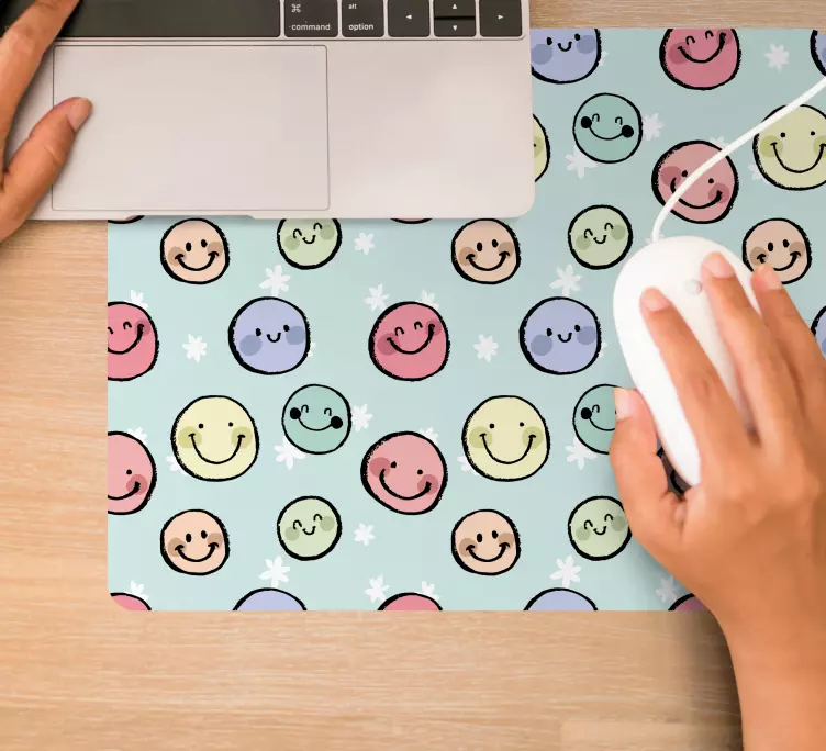 Tapis de souris motif des smileys ludiques - TenStickers