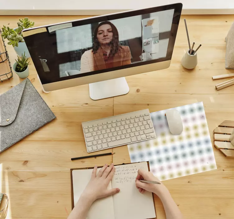 Tapis de souris motif points géométriques colorés - TenStickers