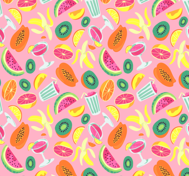 Store enrouleur cuisine motif de fruits colorés - TenStickers