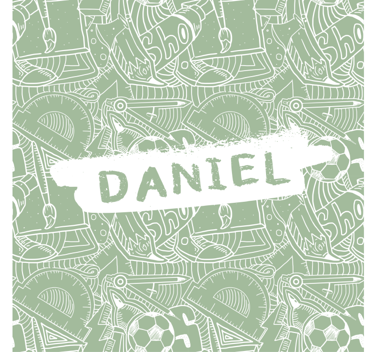 Store enrouleur pour chambre ado craie verte scolaire - TenStickers