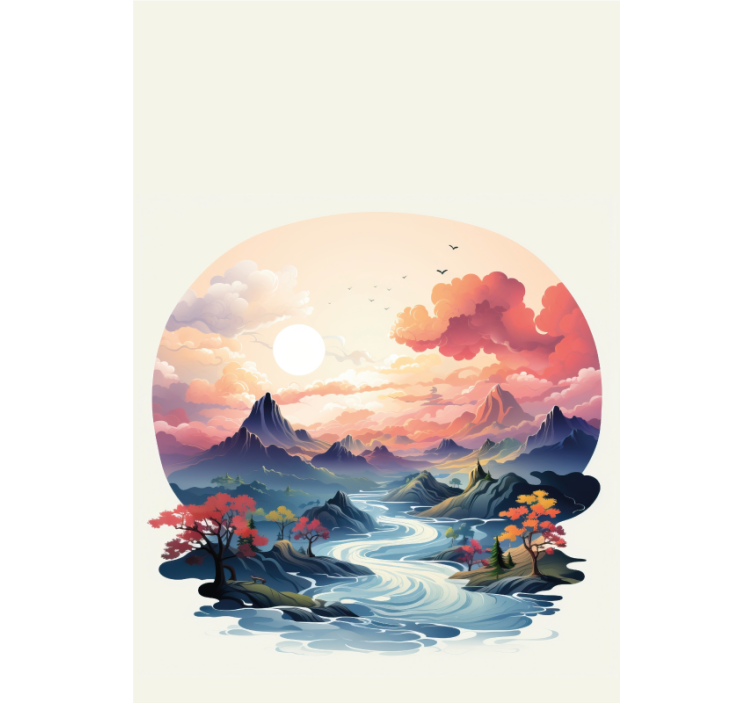 Store enrouleur salle de bain motif zen coloré - TenStickers