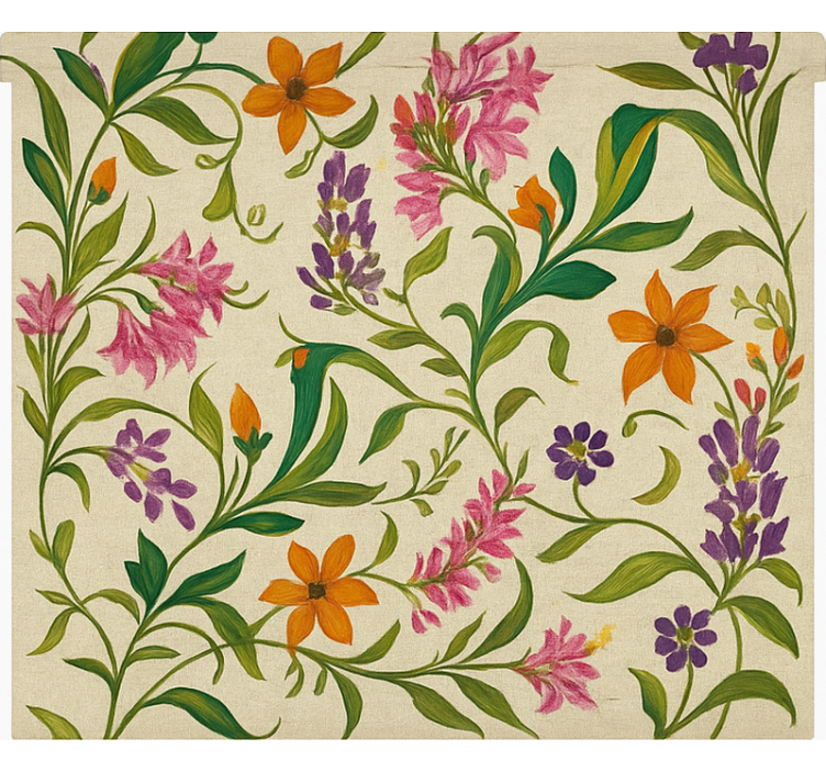 Store enrouleur cuisine vignes florales ornées - TenStickers