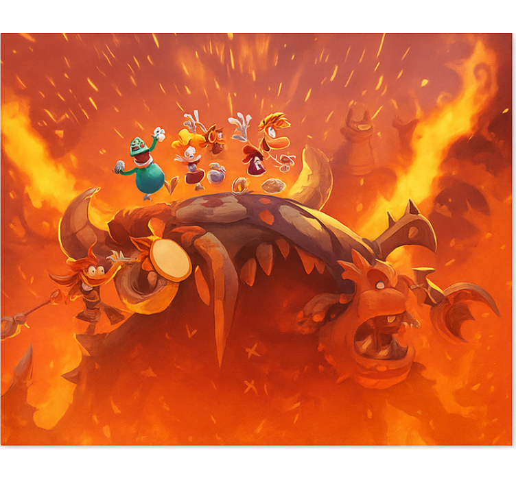 Store enrouleur geek victoire ardente sur le monstre - TenStickers