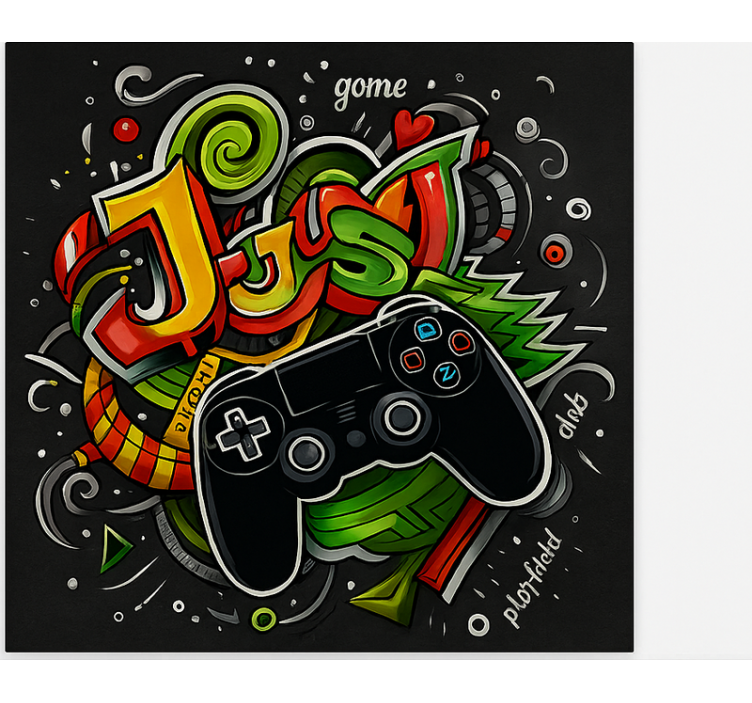 Store enrouleur geek graffiti juste une manette de jeu - TenStickers