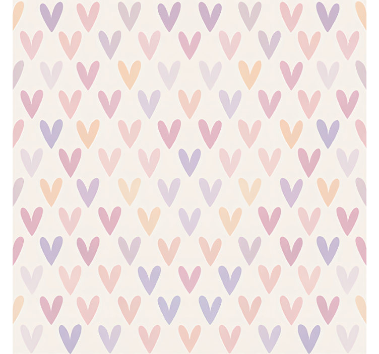 Store enrouleur pour chambre ado motif coeur pastel - TenStickers
