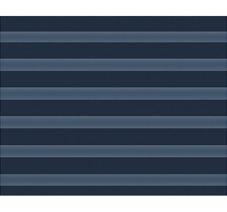 Store enrouleur salle à manger rayures bleu marine nuit - TenStickers