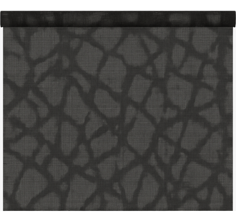 Store enrouleur bureaux transparent noir/gris - TenStickers