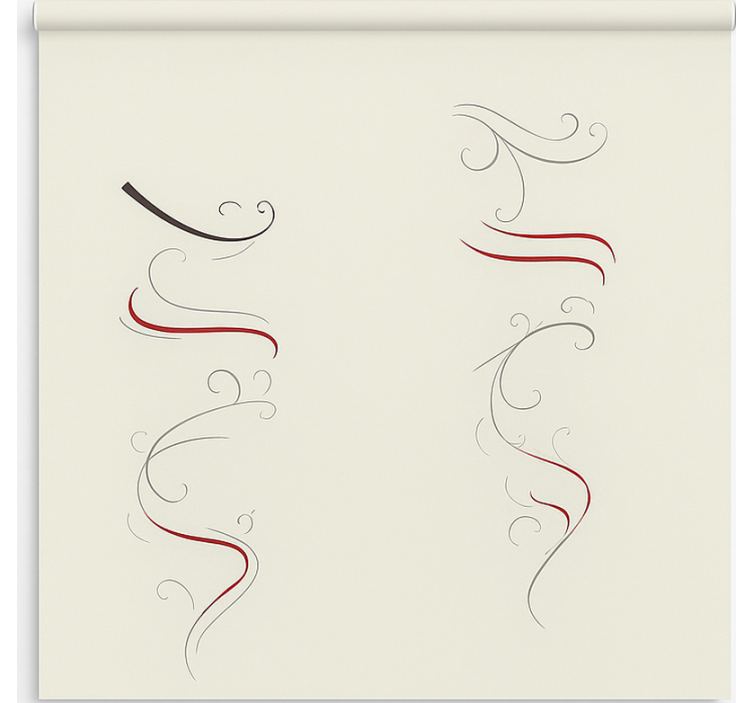 Store enrouleur scandinave spirale florale multicolore - TenStickers