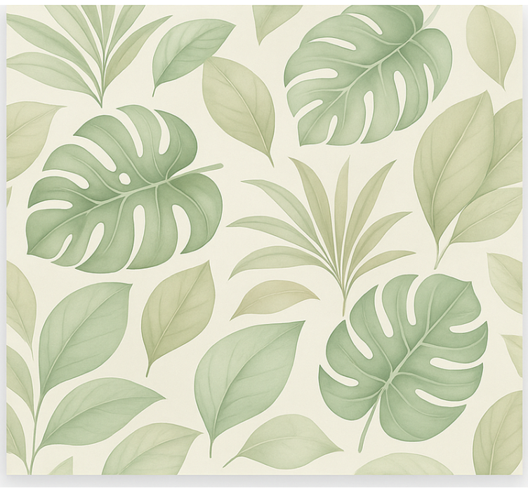 Store enrouleur scandinave feuilles de palmier tropicales - TenStickers