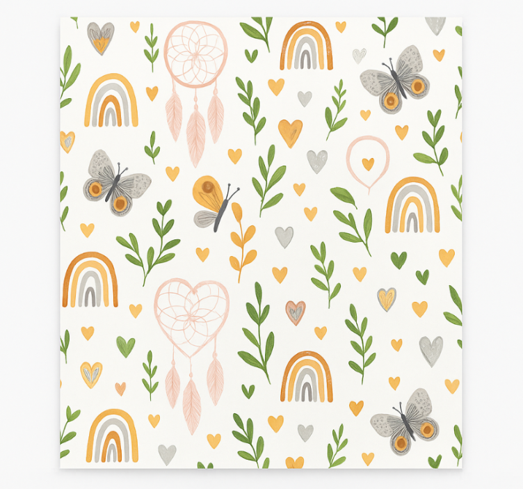 Store enrouleur scandinave nature en fleurs printanières - TenStickers