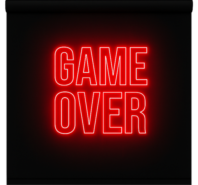 Store enrouleur phrases game over - TenStickers