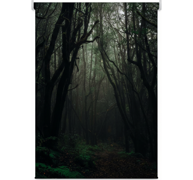 Store enrouleur arbre bois mystiques sombres - TenStickers