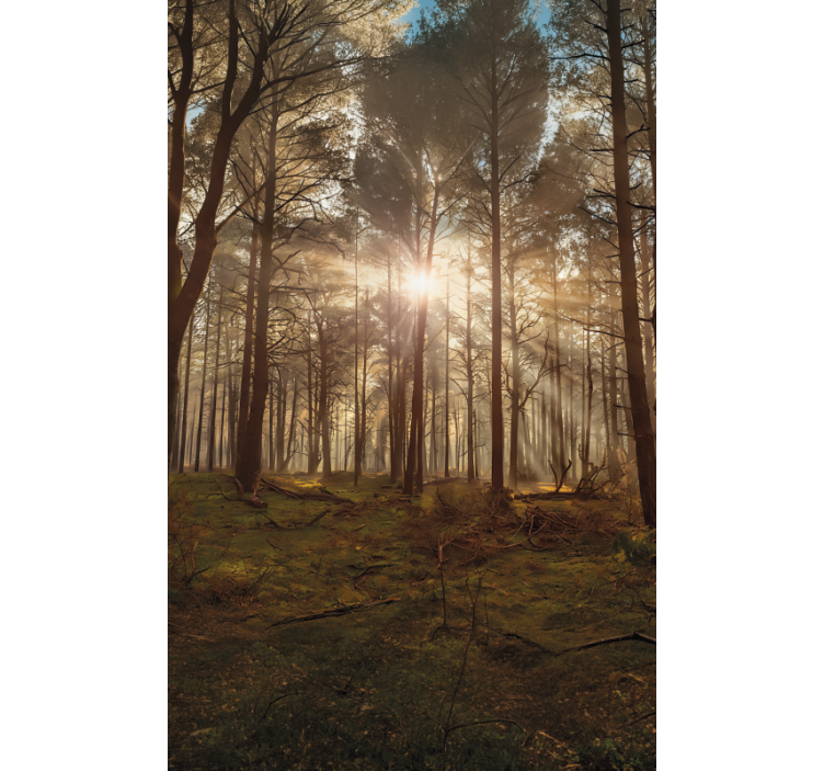 Store enrouleur arbre salon de la faune dorée - TenStickers