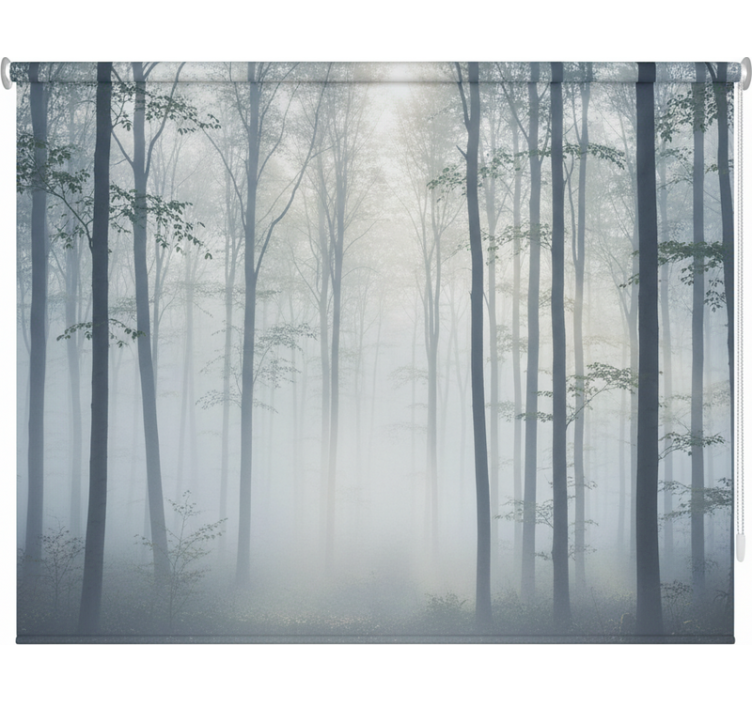Store enrouleur arbre brume atmosphérique - TenStickers