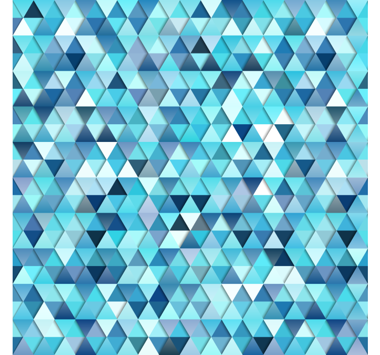 Store enrouleur salle de bain motif mosaïque triangulaire - TenStickers