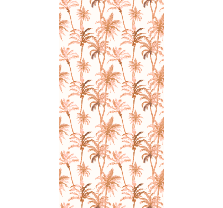 Store enrouleur salle de bain silhouettes de palmiers - TenStickers