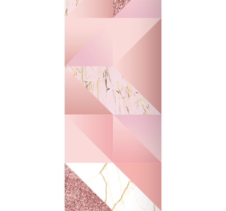 Store enrouleur salle de bain marbre rose doré - TenStickers