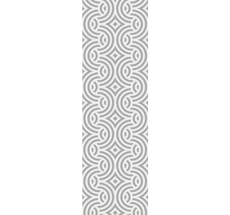 Store enrouleur salle à manger motifs spirales géométriques - TenStickers