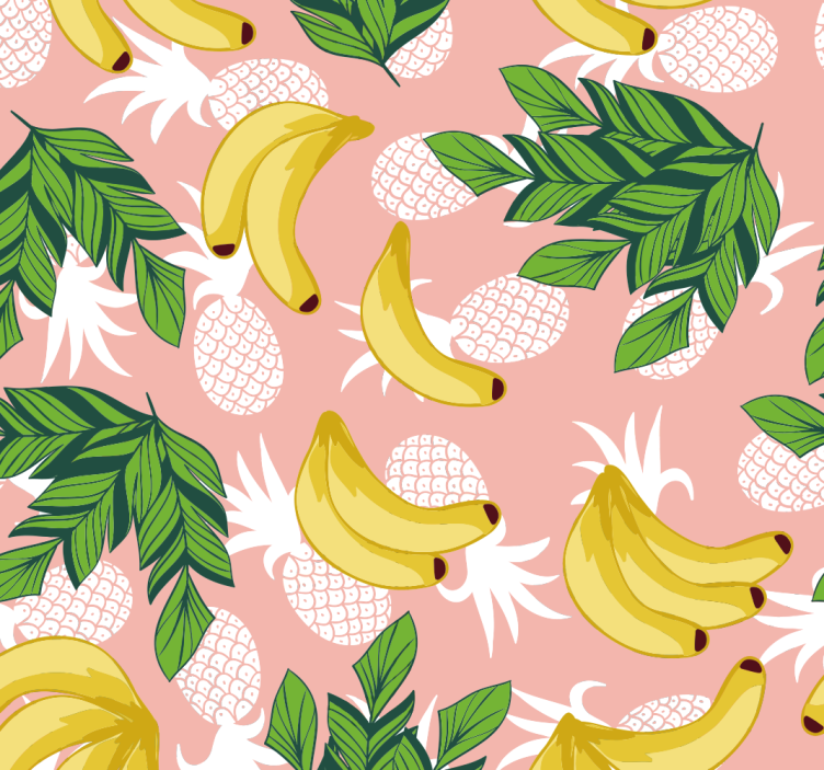 Store enrouleur cuisine feuillage de fruits tropicaux - TenStickers