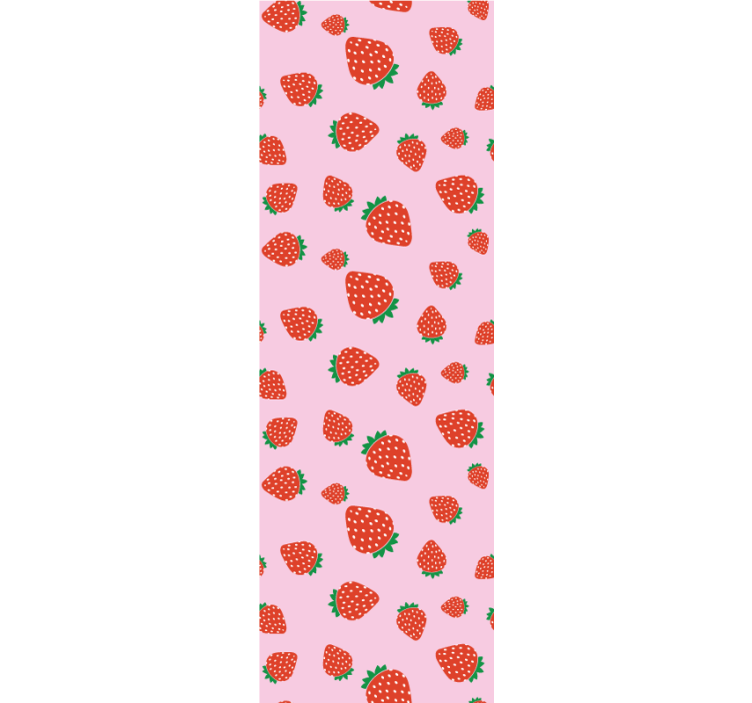 Store enrouleur cuisine motif fraises sucrées - TenStickers