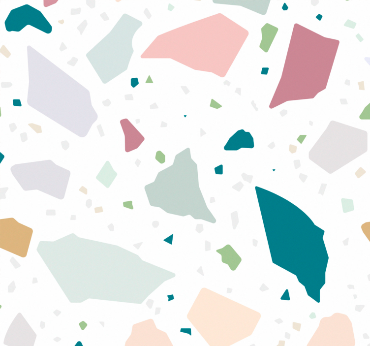 Store enrouleur cuisine terrazzo géométrique coloré - TenStickers
