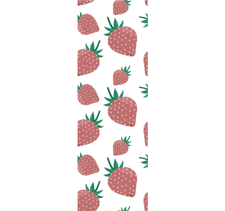 Store enrouleur cuisine motif fraises - TenStickers