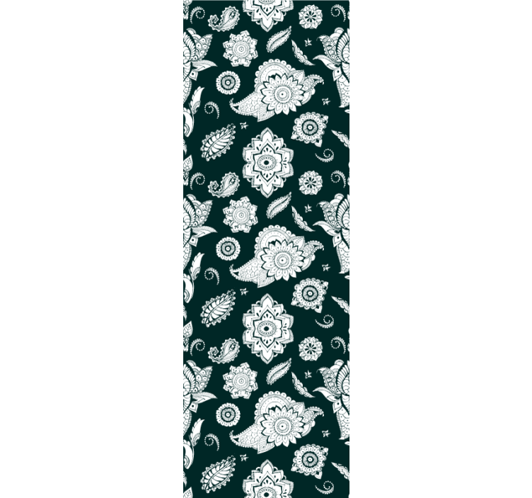 Store enrouleur cuisine motif carreaux floraux - TenStickers