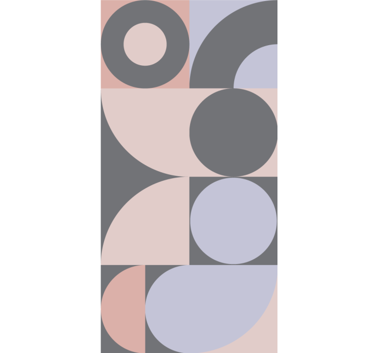 Store enrouleur cuisine motif cercles géométriques - TenStickers