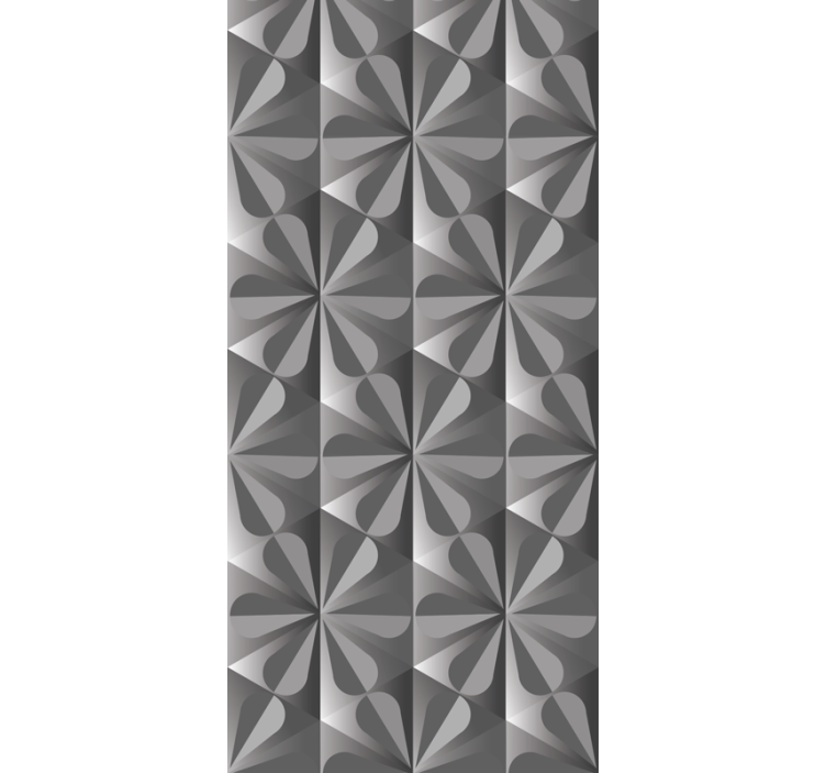 Store enrouleur cuisine motif floral géométrique vintage - TenStickers