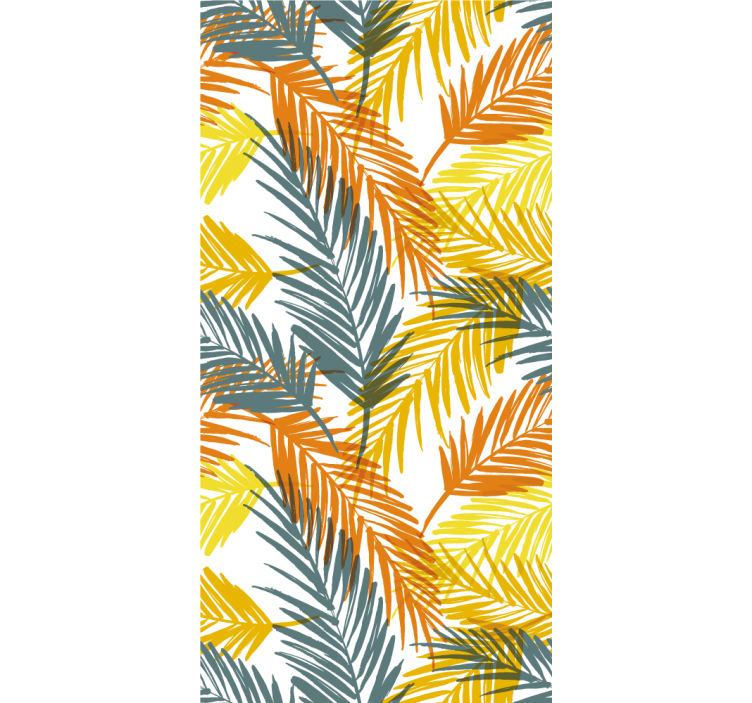 Store enrouleur cuisine motif tropical feuilles de palmier - TenStickers