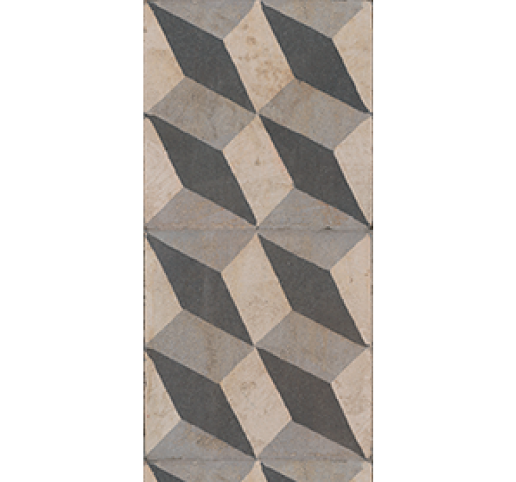 Store enrouleur cuisine carreaux modernes gris foncé - TenStickers