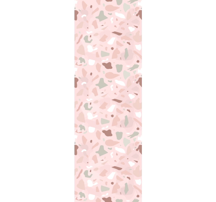 Store enrouleur cuisine motif terrazzo rose - TenStickers