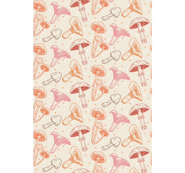 Store enrouleur cuisine champignons aquarelle - TenStickers