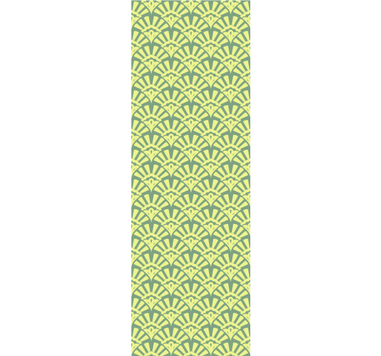 Store enrouleur cuisine motif années 70 couleur citron - TenStickers
