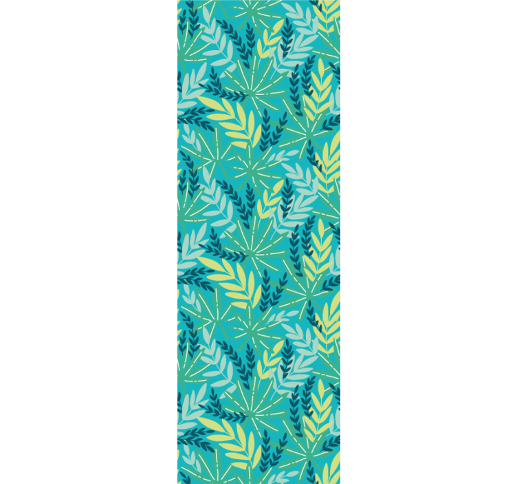 Store enrouleur cuisine motif tropical bleu - TenStickers