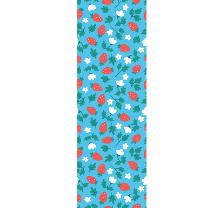 Store enrouleur cuisine motif fleurs et fruits colorés - TenStickers