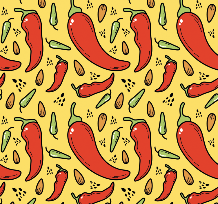 Store enrouleur cuisine piments rouges et verts - TenStickers