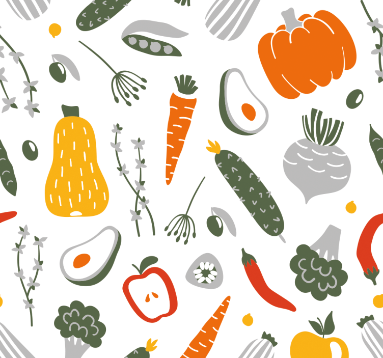 Store enrouleur cuisine collection fruits et légumes - TenStickers