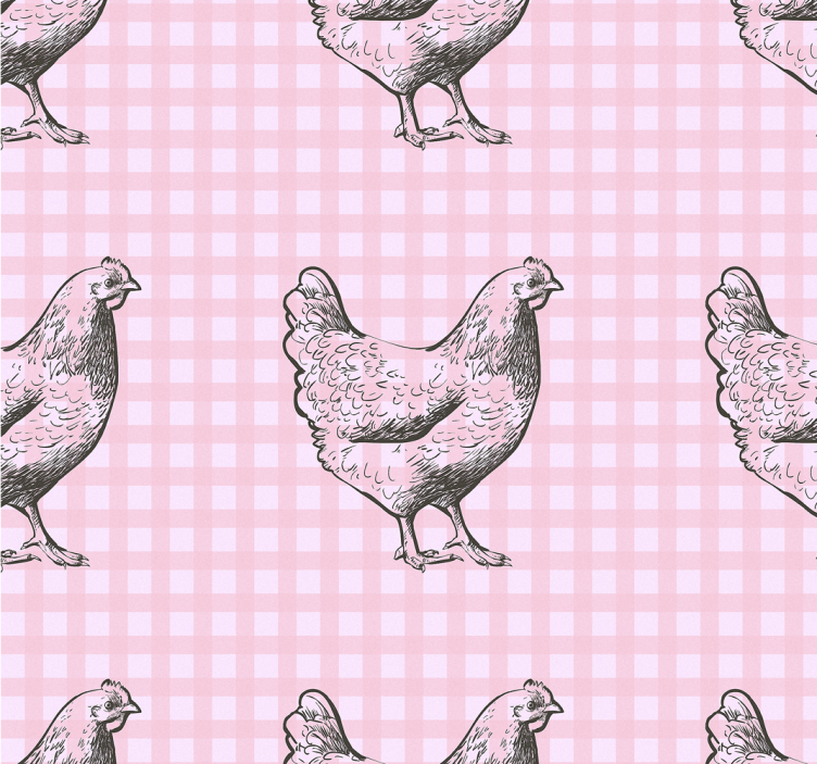 Store enrouleur cuisine motif poules décoratif - TenStickers