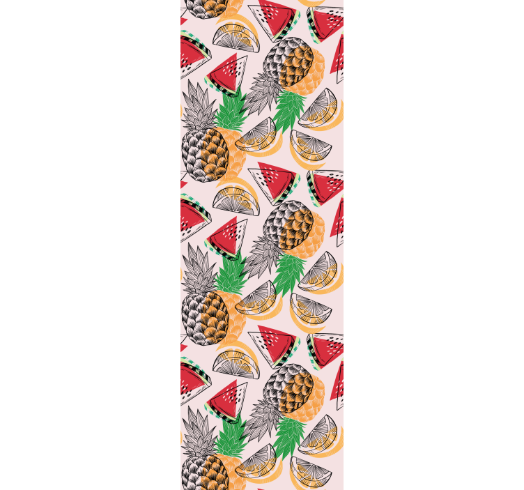 Store enrouleur cuisine impression ananas été - TenStickers