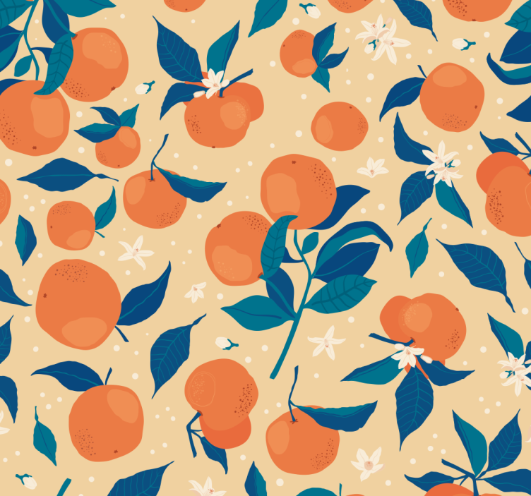 Store enrouleur cuisine motif oranges - TenStickers