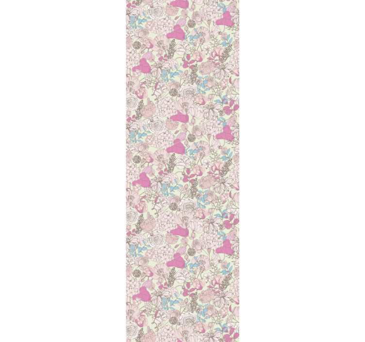 Store enrouleur salle à manger style floral grandmillenial - TenStickers