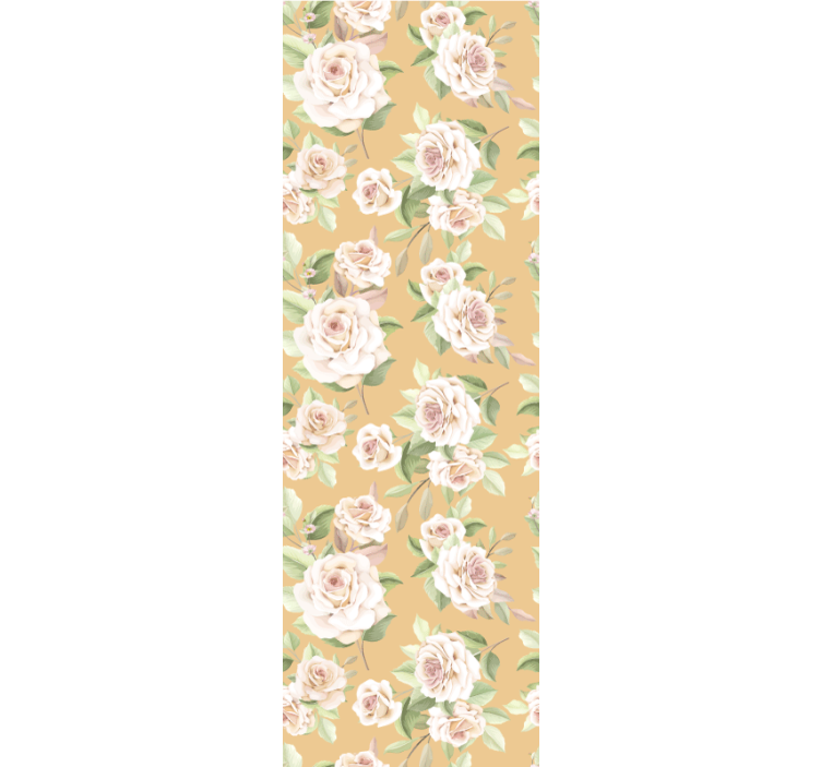 Store enrouleur salle à manger motif roses provençales - TenStickers