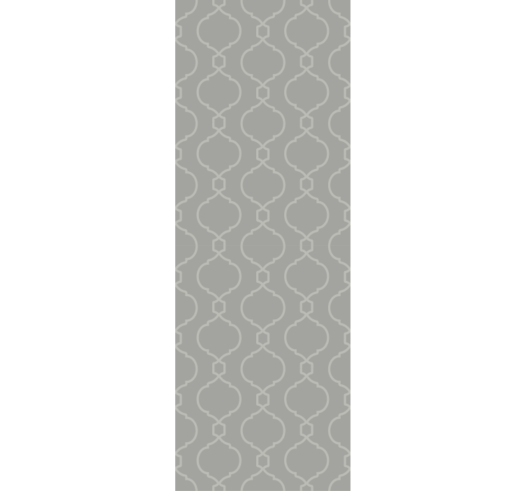 Store enrouleur salle à manger motif géométrique gris - TenStickers
