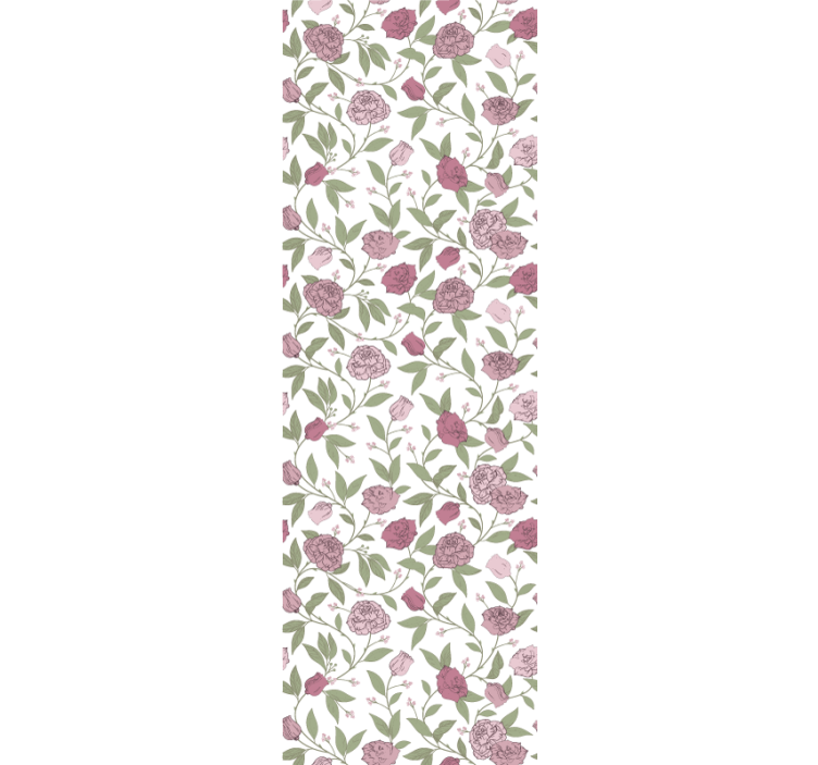 Store enrouleur salle à manger roses vintage rose pâle - TenStickers