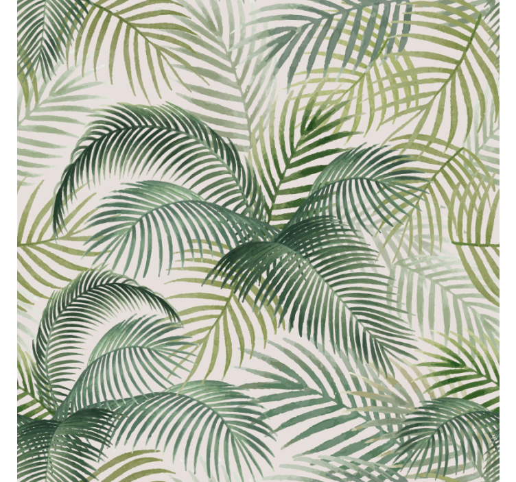 Store enrouleur salle à manger feuilles vertes sauvages - TenStickers