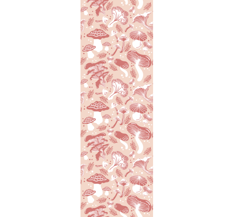 Store enrouleur salle à manger champignons forêt beige - TenStickers