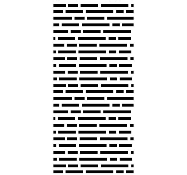 Store enrouleur salle à manger rectangles noir et blanc - TenStickers