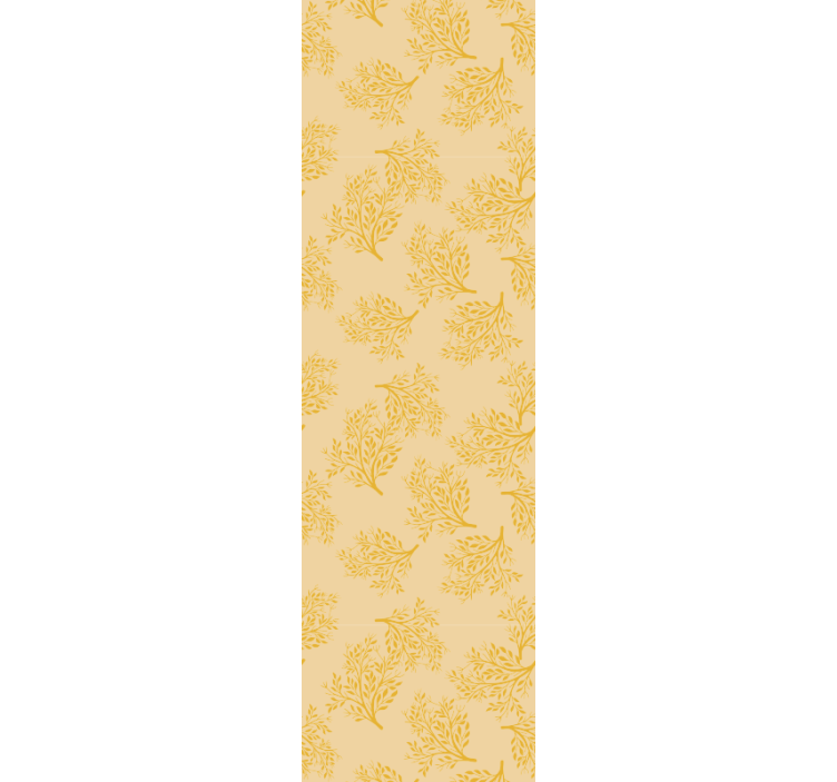 Store enrouleur salle à manger arbres orange nordiques - TenStickers